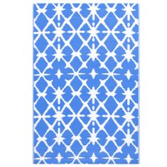 Petromila vidaXL Vonkajší koberec modro-biely 190x290 cm PP