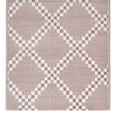 Petromila vidaXL Vonkajší koberec hnedý 190x290 cm PP