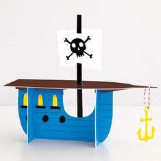 Unique Stolná dekorácia Pirátska Loď 20cm