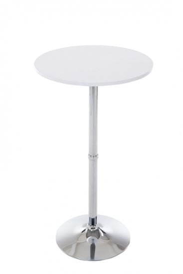 BHM Germany Barový stôl Sean, 108 cm, biela