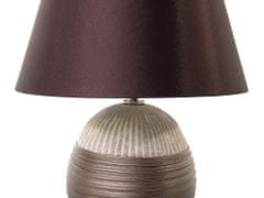Beliani Luxusná hnedá nočná stolná lampa SADO