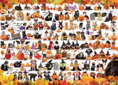 EuroGraphics Puzzle Halloweenske zvieratká 1000 dielikov