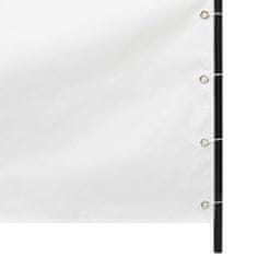 Vidaxl Balkónová zástena, biela, 120x240 cm, tkanina Oxford