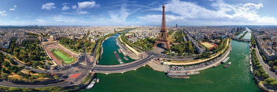 EuroGraphics Panoramatické puzzle Paríž, Francúzsko 1000 dielikov