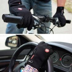 Korbi Vodotesné cyklistické rukavice, dotykové, veľkosť M