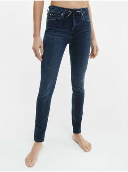 Calvin Klein Tmavomodré dámske skinny fit rifle Calvin Klein Jeans