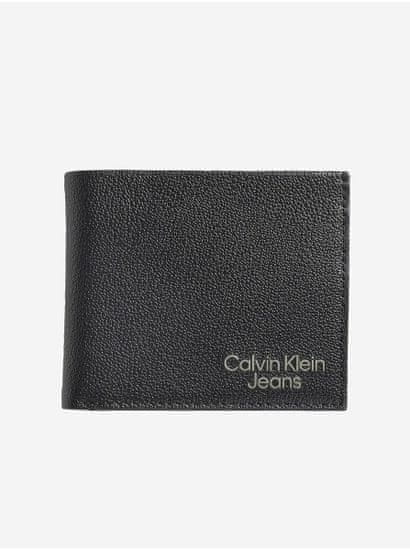 Calvin Klein Čierna pánska kožená veľká peňaženka Calvin Klein Jeans