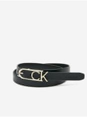 Calvin Klein Čierny dámsky kožený opasok Calvin Klein Jeans 90