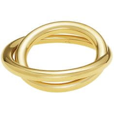 Calvin Klein Pozlátený oceľový prsteň Continue KJ0EJR1001 (Obvod 52 mm)