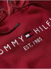 Tommy Hilfiger Červená pánska mikina s kapucňou Tommy Hilfiger XL