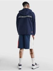 Tommy Jeans Tmavomodrá pánska ľahká bunda s kapucňou Tommy Jeans XL