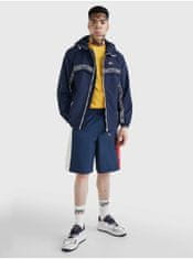 Tommy Jeans Tmavomodrá pánska ľahká bunda s kapucňou Tommy Jeans XL