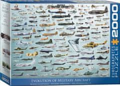 EuroGraphics Puzzle Vojenské lietadlá 2000 dielikov