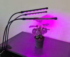 Alum online LED Lampička na pestovanie rastlín - 20 LED 3 panely 20W