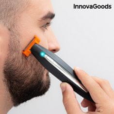 InnovaGoods Nabíjací elektrický zastrihávač vlasov a fúzov, 3 v 1