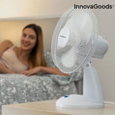 InnovaGoods Stolný ventilátor, 35 W, biely