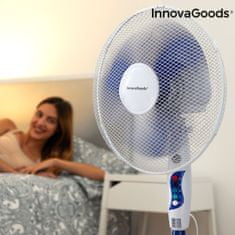 InnovaGoods Stojanový ventilátor, 50 W, modrobiely