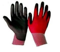 Červené pracovné rukavice veľkosti 9