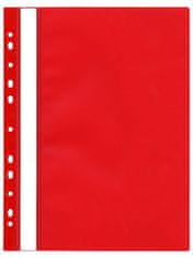 Karton PP Rýchloviazač plastový s eurodierovaním červený 