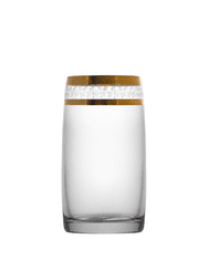 Crystalite Bohemia Bohemia Crystal Ideal poháre na vodu a nealkoholické nápoje so zlatým dekorom 250 ml (sada 6 kusov)