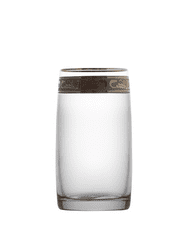 Crystalite Bohemia Bohemia Crystal Ideal poháre na vodu a nealkoholické nápoje s platinovým dekorom 250 ml (sada 6 kusov)