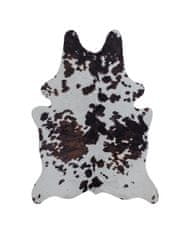 Flair Kusový koberec Faux Animal Cow Print Black / White 155x195