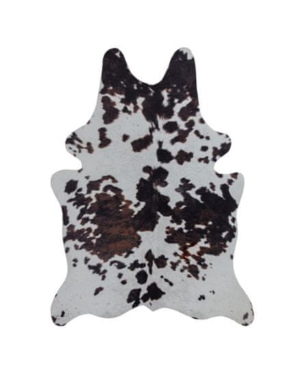Flair Kusový koberec Faux Animal Cow Print Black / White