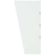 Vidaxl Bočný panel pre striešku dverí priehľadný 50x100cm tvrdené sklo