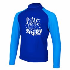 AGAMA Detské lycrové tričko LITTLE SHARK modrá 10 rokov / 140-146 cm