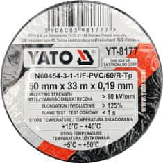 YATO Páska izolačná 55 x 0,19 mm x 33 m čierna