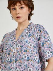 Vans Modro-ružová dámska vzorovaná košeľa VANS Retro Floral S