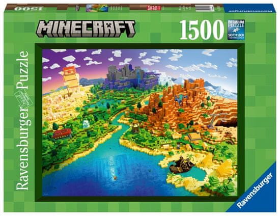 Ravensburger Minecraft: Svetový Minecraft 1500 kusov