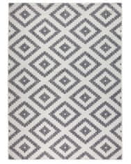 NORTHRUGS Kusový koberec Twin-Wendeteppiche 103132 grau creme – na von aj na doma 80x150