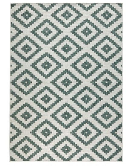 NORTHRUGS Kusový koberec Twin-Wendeteppiche 103131 grün creme – na von aj na doma