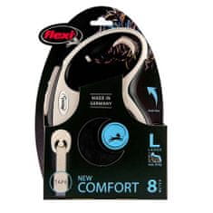 Flexi New Comfort L popruh 8m čierna do 50kg