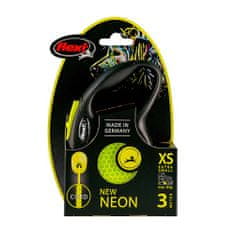 Flexi New Neon lanko XS 3m žltá do 8kg