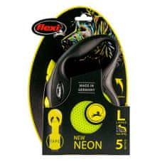 Flexi New Neon popruh L 5m žltá do 50kg