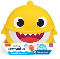 Clementoni Clemmy baby - Baby Shark - Vedierko s kockami malé