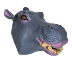 Korbi Profesionálna latexová maska Hippopotamus, hroší hlava
