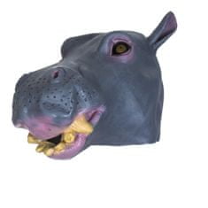 Korbi Profesionálna latexová maska Hippopotamus, hroší hlava