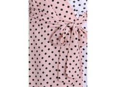 sarcia.eu Bielo-ružové bodkované šaty FOREVER UNIQUE M
