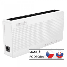 Tenda Tenda S108 8-Port Mini Eco Fast Ethernet Switch, 10/100 Mb/s, Desktop