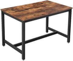 Artenat Jedálenský stôl Stella, 120 cm, hnedá/čierna
