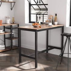 Artenat Barový stôl Stella, 120 cm, hnedá/čierna