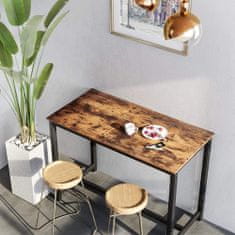 Artenat Barový stôl Stella, 120 cm, hnedá/čierna