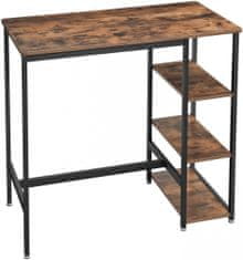 Artenat Barový stôl Stella, 109 cm, hnedá/čierna