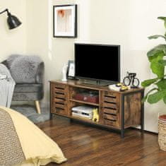 Artenat TV stolík Stella, 110 cm, hnedá/čierna