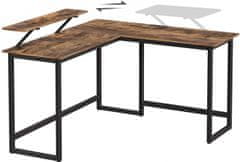 Artenat Kancelársky stôl Stella, 140 cm, hnedá/čierna