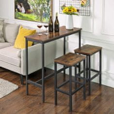 Artenat Barový stôl Lenor, 100 cm, hnedá