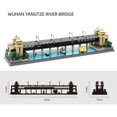Wange Wange Architect stavebnica Most přes řeku Jang-c'-ťiang Wuhan kompatibilná 1454 dielov